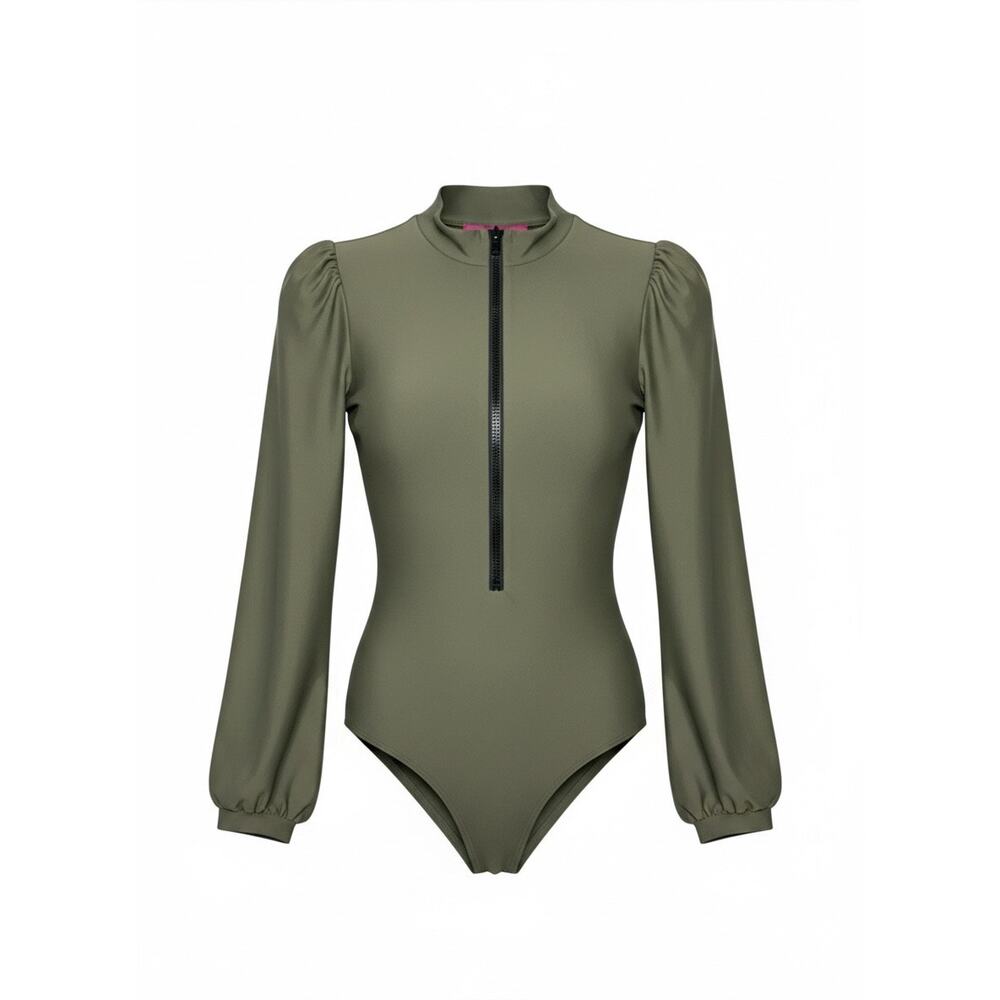 Heidi Merrick Bianca One Piece Swimsuit Olive XS